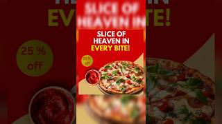 Day 147 Pizza Poster Design Professional ❤️ CANVA Mobile tutorial 💓 #yt #pizza #short