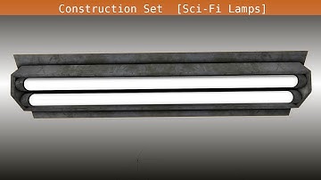 Modular Sci Fi-Set Wip 124 Blender 2 75a - Sci-Fi Lamps