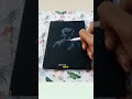 White Pencil Drawing on Black Paper ✨😮 #shorts