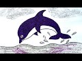Dolphin Drawing#Colors of life Artstudio