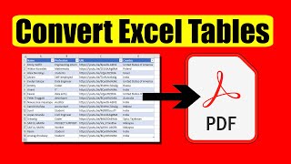 How to Convert a Table from Excel to PDF screenshot 5