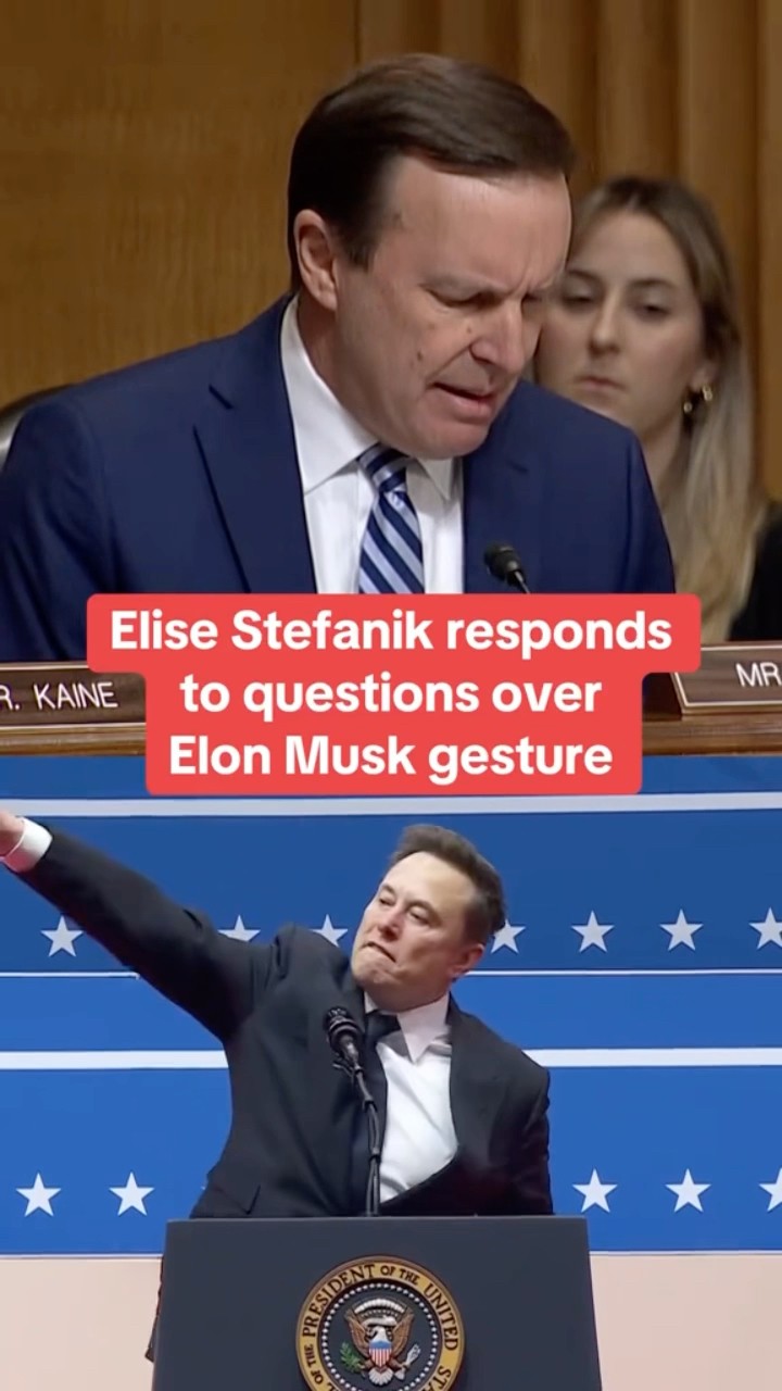 Elise Stefanik answers questions over Elon Musk’s inauguration event gesture #shorts