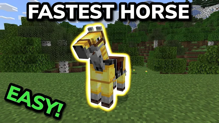 HOW TO GET THE FASTEST HORSE in Minecraft Bedrock (MCPE/Xbox/PS4/Nintendo Switch/PC)