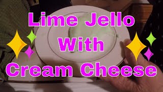 Lime Jello with Cream Cheese