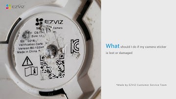 What should I do if my camera sticker is lost or damaged