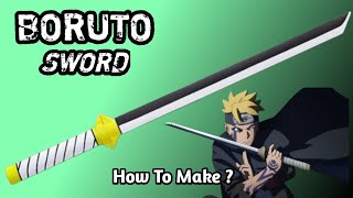 Cara Membuat Pedang Boruto dari Kertas Mudah - How to Make a Boruto Sword out of Paper