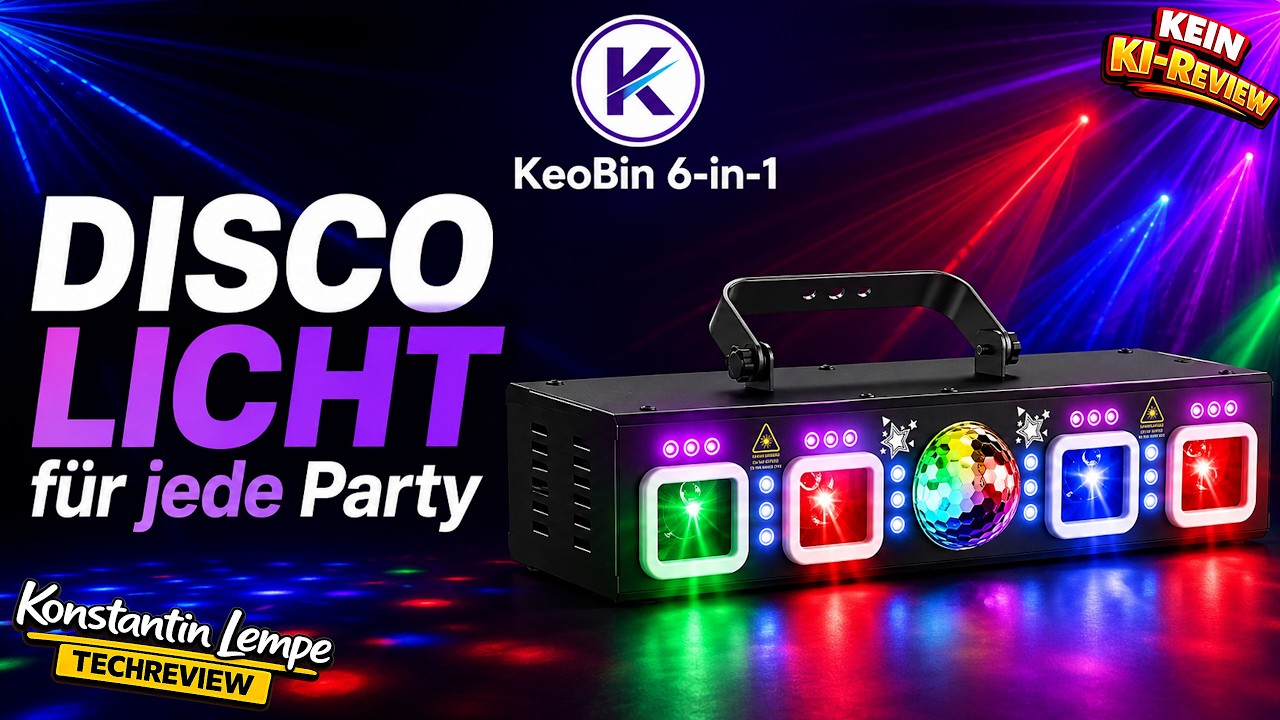 KeoBin 6-in-1 Discolicht im Test – Partylicht mit 6 Effekten