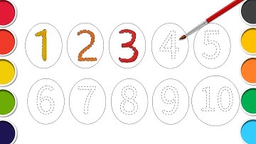 키즈영어 숫자놀이 | 아이들을 위한 1부터 10까지 숫자 색칠하기 | 영어숫자 배우기 | Learn numbers | Coloring Painting Numbers