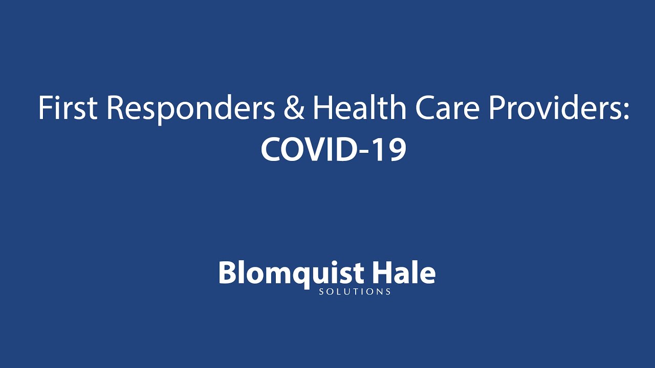 First Responders & Healthcare Providers: COVID 19 - YouTube
