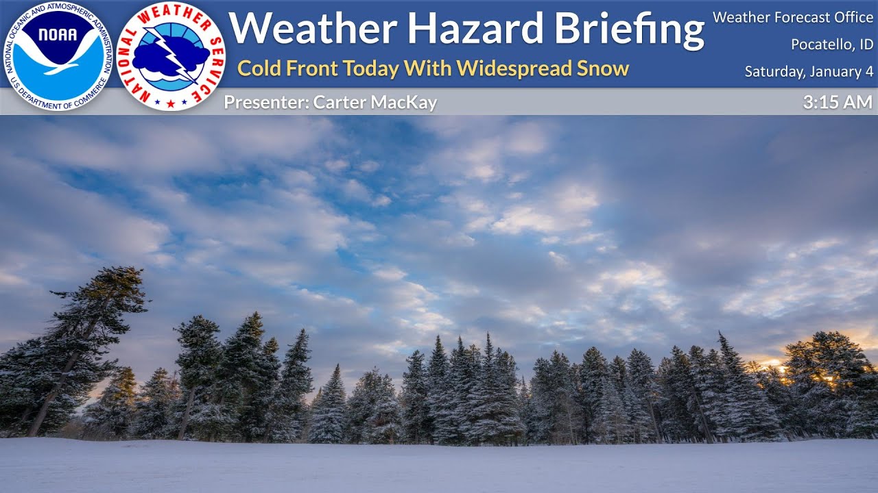 01/04/25 Hazard Briefing - Cold Front Today With Widespread Snow - YouTube