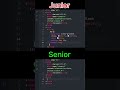 Junior vs Senior Developer 😳🔥 Real Coding Difference, Nexacode |#coding#programming#developer