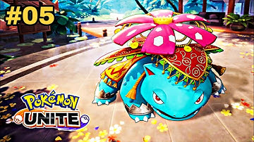 Pokemon Unite Mobile - Gameplay Walkthrough Part 5 - Ranked:venusaur (iOS, Android)