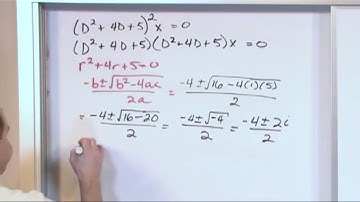 Lesson 11 - Homogeneous Linear ODEs w/ Constant Coefficients & Complex Roots, Part 2