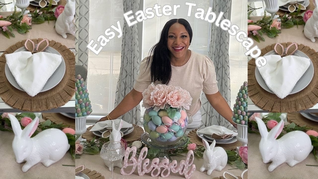 🌸Easy & Elegant Easter Tablescape 2025 | Budget Friendly Spring Table ...