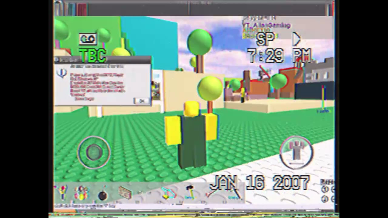 Roblox 16th January 2007 VHS YouTube 