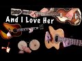 And I Love Her | Guitars, Bass, Bongos and Claves | Cover