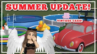 VINTAGE CARS & NEW SUMMER ITEMS! BLOXBURG UPDATE 0.10.7 ! | BLOXBURG ROBLOX | ROBUILDS VINTAGE CARS & NEW SUMMER ITEMS! BLOXBURG UPDATE 0.10.7 ! | BLOXBURG ROBLOX | ROBUILDS