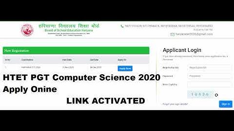 HTET PGT COMPUTER SCIENCE 2020 APPLY ONLINE  | DSSSB TGT-PGT COMPUTER SCIENCE
