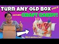 Genius cardboard box hack  portable craft tool caddy  cardboard recycle
