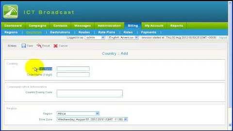 How Create Billing Country wise In ICTBroadcast