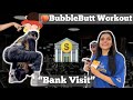 Glutes workout for bubblebutt  bank visit  ishani sanghavi