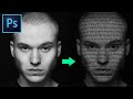Best Way to Create Text Portrait Effect in Photoshop | Photoshop Tutorial