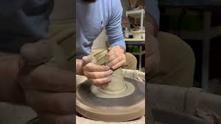 Hand Dug Clay Vase (full on channel) #pottery #art #ceramics #potterywheel #handmade #artshorts