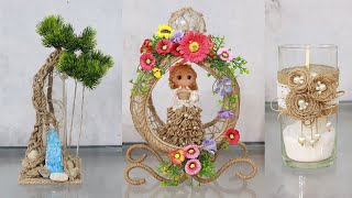 How surprise ! 6 beautiful Jute Showpiece Craft Ideas out of Scrap !!!