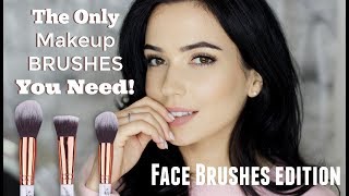 Face Makeup Brushes For Beginners | Start with just THREE Brushes!