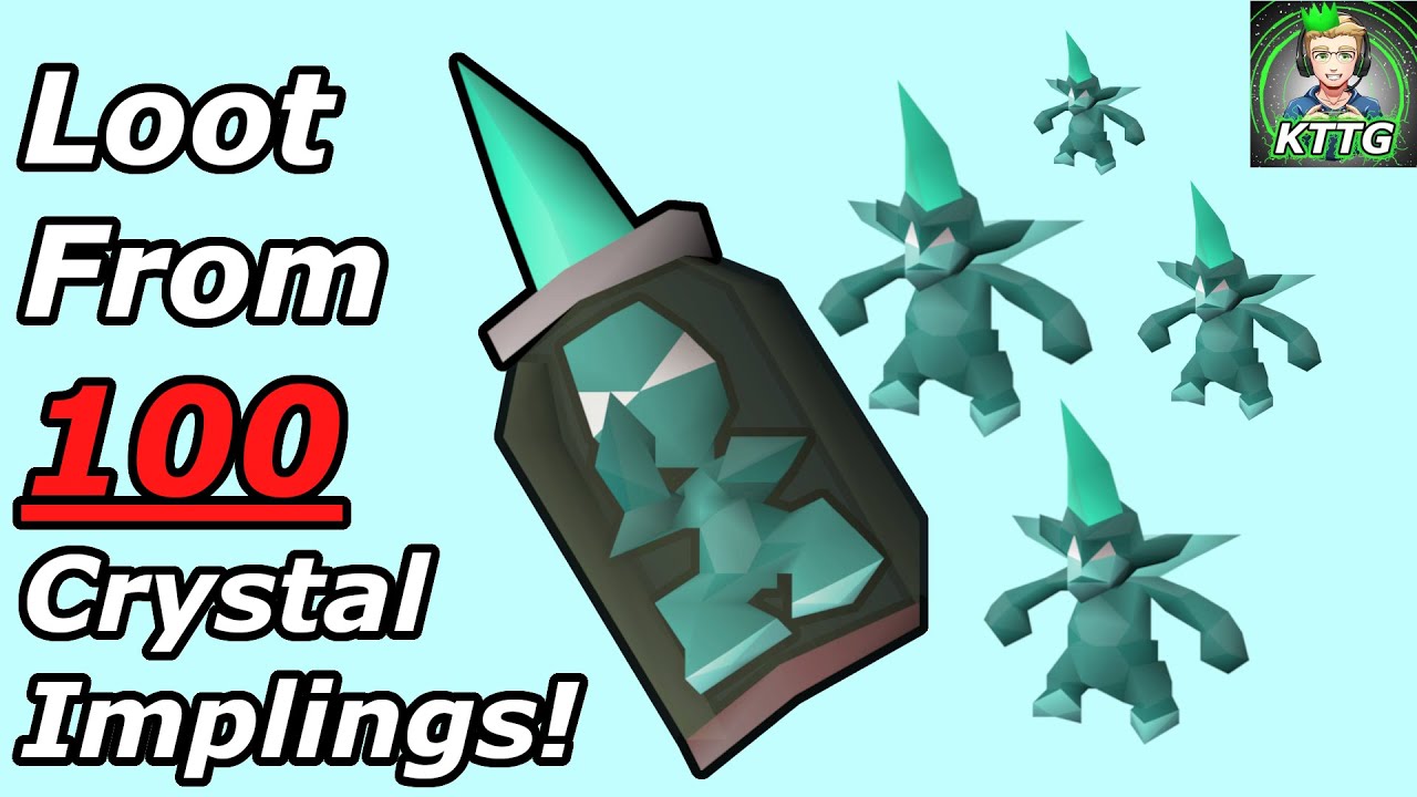 Loot From 100 Crystal Implings! OSRS! YouTube