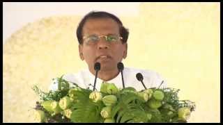 President Maithripala Sirisena Speech - Abayagiriya