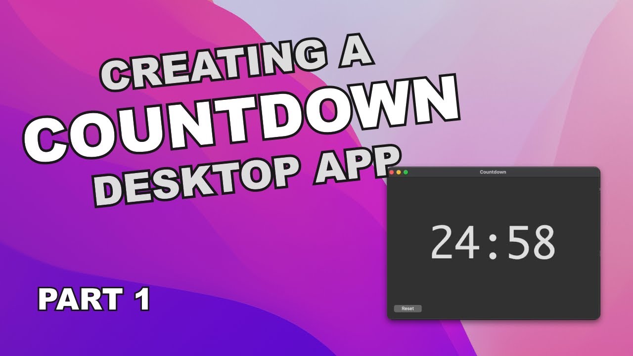 Developing a simple Countdown App with Xojo - Countdown Part 1 - YouTube