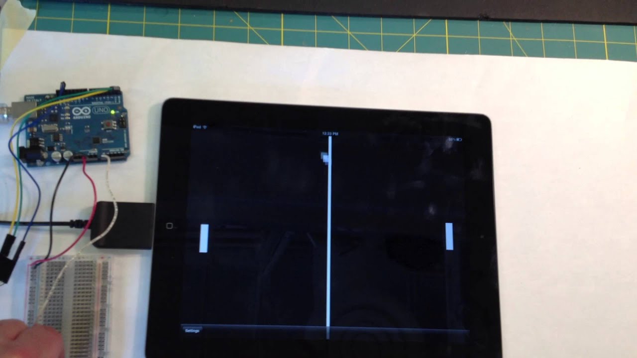 Arduino/iPad Pong - YouTube
