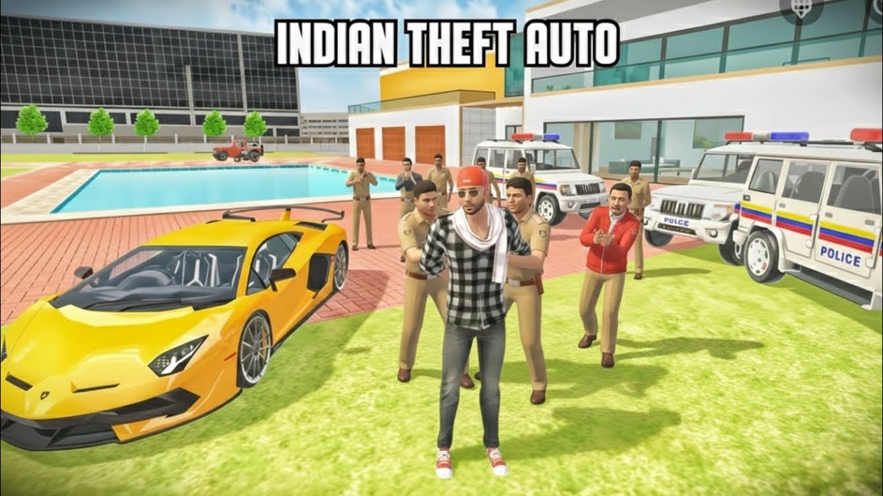 Michael ki car chori 💥 ( Indian Theft Auto) 🎯 FRINKLIN arrested 😭 #indiantheftauto  