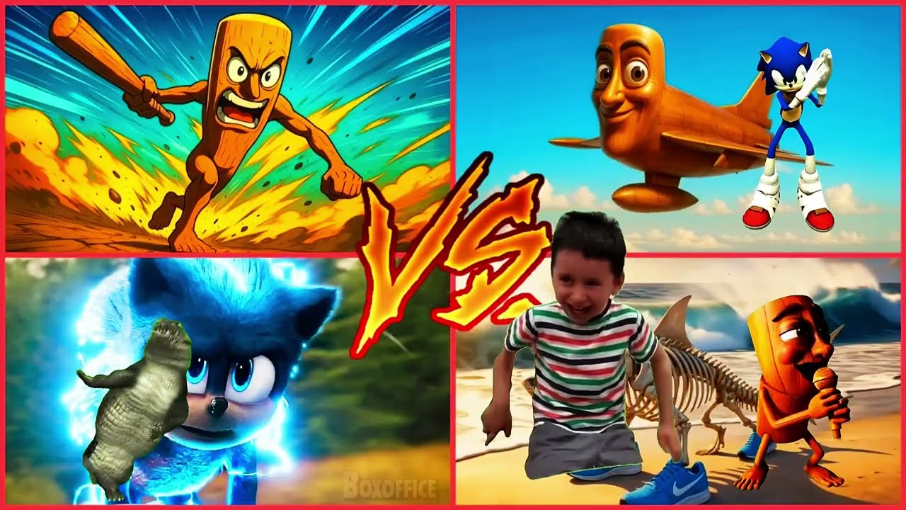 BATTLE TUNG SAHUR 🆚 AIR TUNG SAHUR 🆚 SONIC 🆚 SHARK SKELETON | Tiles Hop EXE BOSS