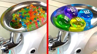 Meat Grinder VS Orbeez - Experiment with Slime Toys - 7 Ways