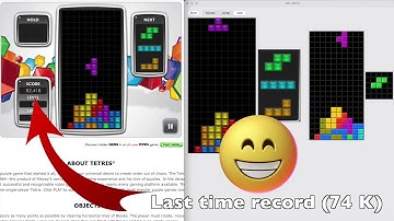 AI wins the real Tetris game, part 4 go higher (120 K)