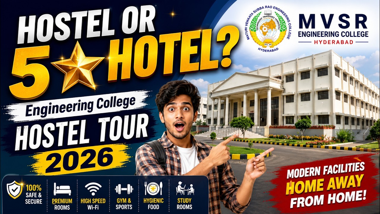 MVSR Engineering College New Hostel Tour | Hostel Facilities, Safety & Rooms | Socialpost Academy