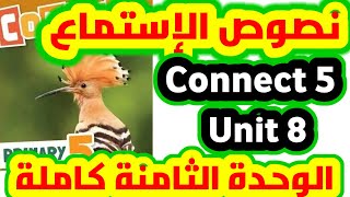 حصريا نصوص استماع الوزارة كونكت 5 الوحدة الثامنة كاملة |Connect 5 Unit 8 الشرح pdf في الوصف 👇