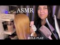 ASMR💇🏻‍♀️РОЛЕВАЯ ИГРА РАСЧЕСЫВАНИЕ ВЫПРЯМЛЕНИЕ ВОЛОС ПРИЧЕСКА МАССАЖ +ЗВУКИ БРАСЛЕТОВ/1000% МУРАШКИ