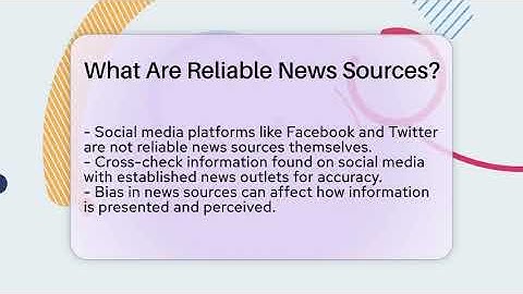 What Are Reliable News Sources? - Everyday-Networking
