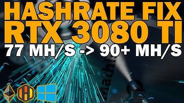 RTX 3080 TI HASHRATE FIX