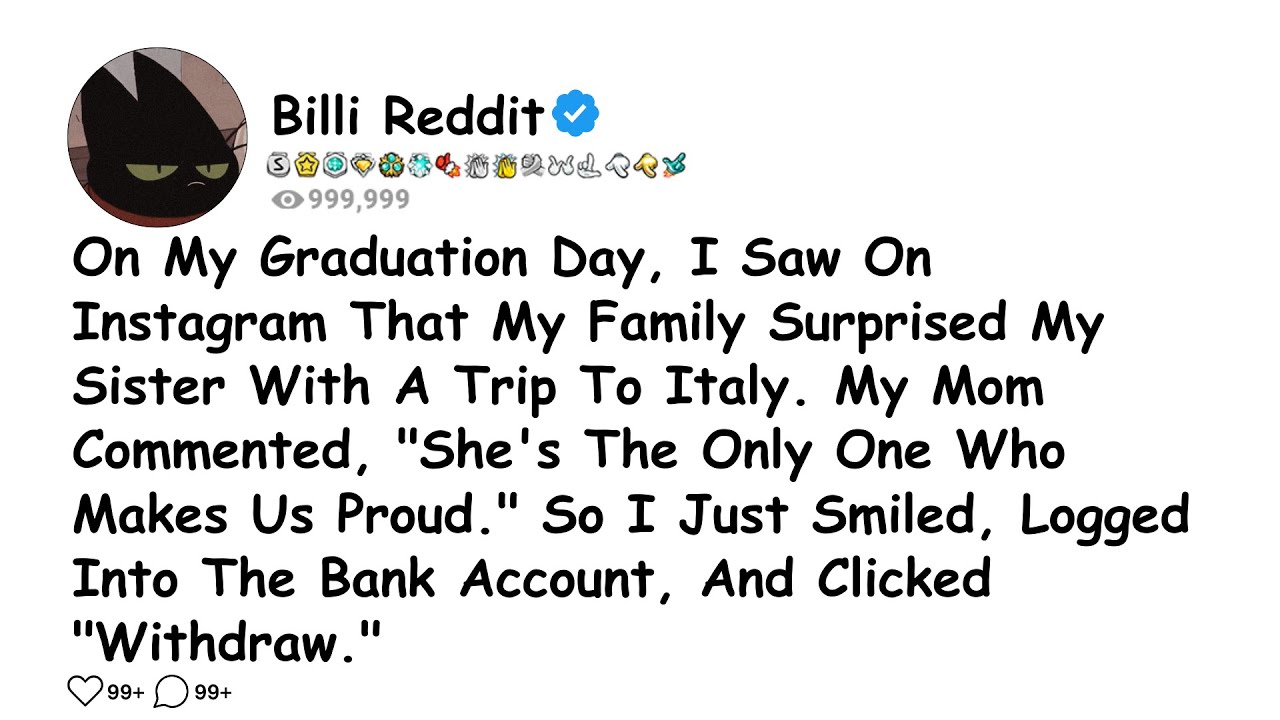 On My Graduation Day, I Saw On Instagram That My Family Surprised My Sister........