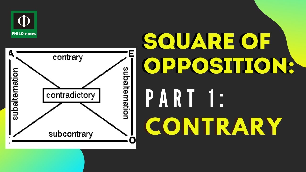 Square of Opposition (Part 1): Contrary 