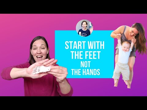 Teaching my child with special needs to walk, started with her feet