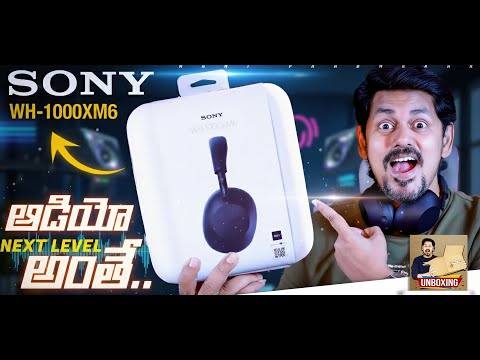 Sony WH 1000XM6 Flagship Headphones Unboxing & Review in Telugu