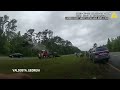 Car soars through air in Georgia wreck