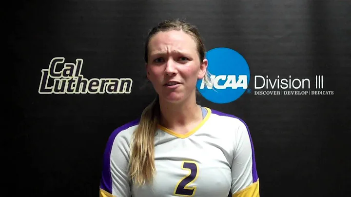 2013 Cal Lutheran Volleyball - Allie Eason Whittier Postgame