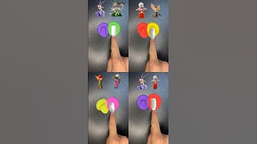 Guess  the mixed colors of Zootopia 2 #zootopia2 #colormixing #satisfying #coloringtv