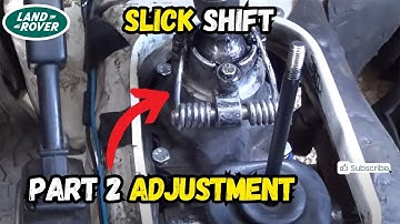 Slick Shift adjustment and test drive - LT77 Defender 200Tdi | Syncrogearboxes #landrover rover